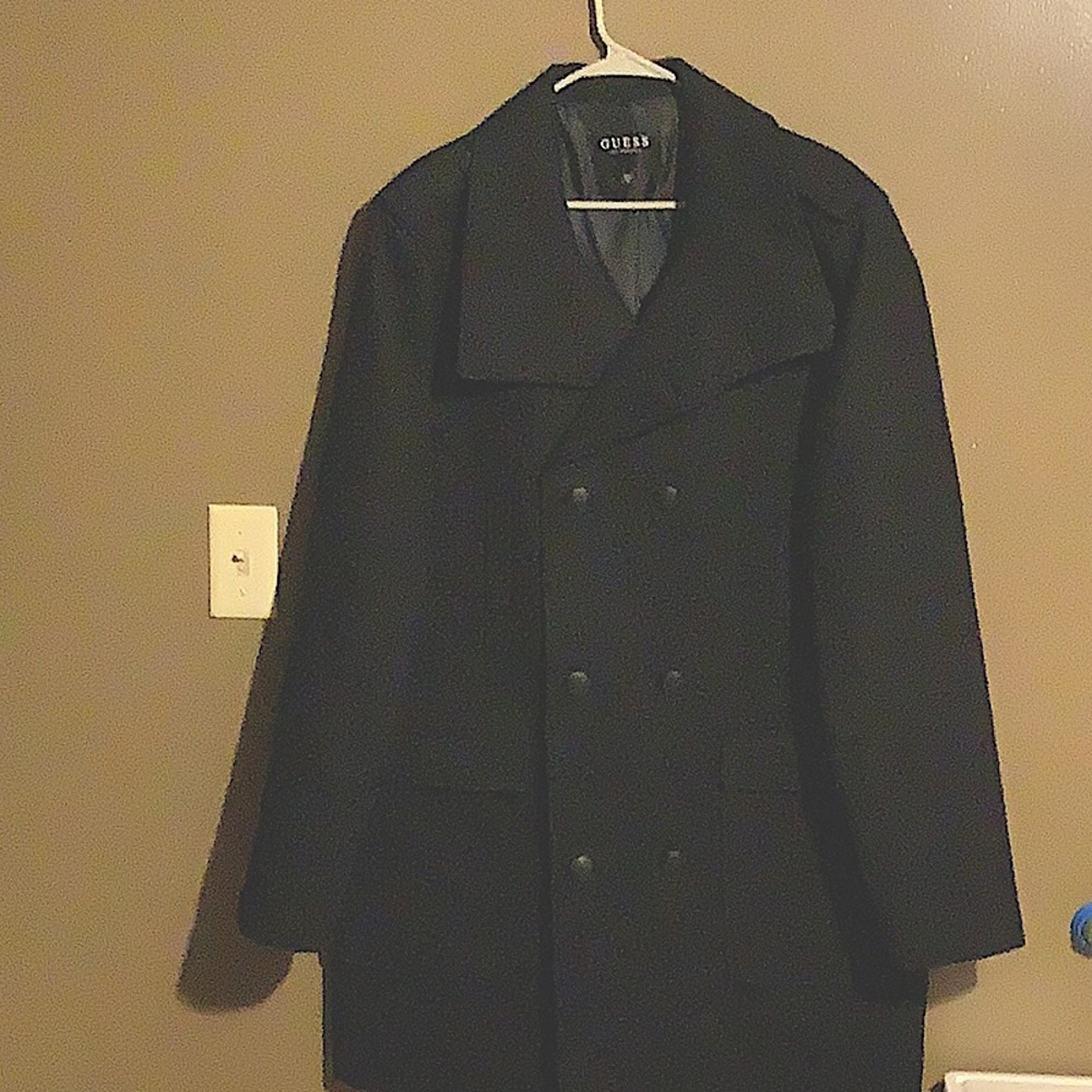 New Men’s Guess Peacoat